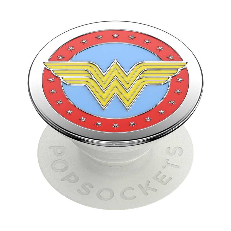 Pop Grip Enamel Wonder Woman Blanc Popsockets