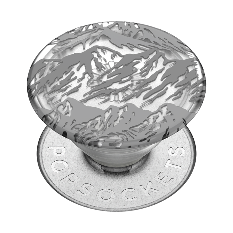 Pop Grip Standard Plant Mountains Gris Popsockets