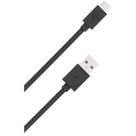 Câble USB A/USB C 50cm Noir - 3A - 100% Plastique recyclé Bigben