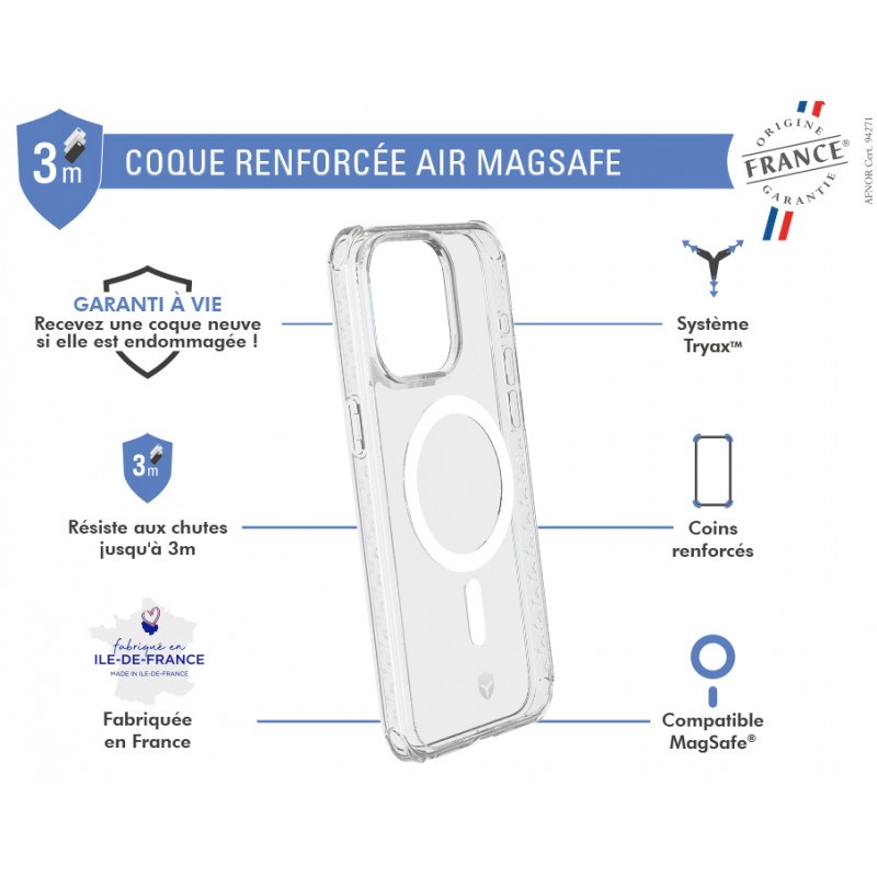 Image secondaire de Coque Renforcée iPhone 15 Pro AIR Origine France Garantie Compatible M