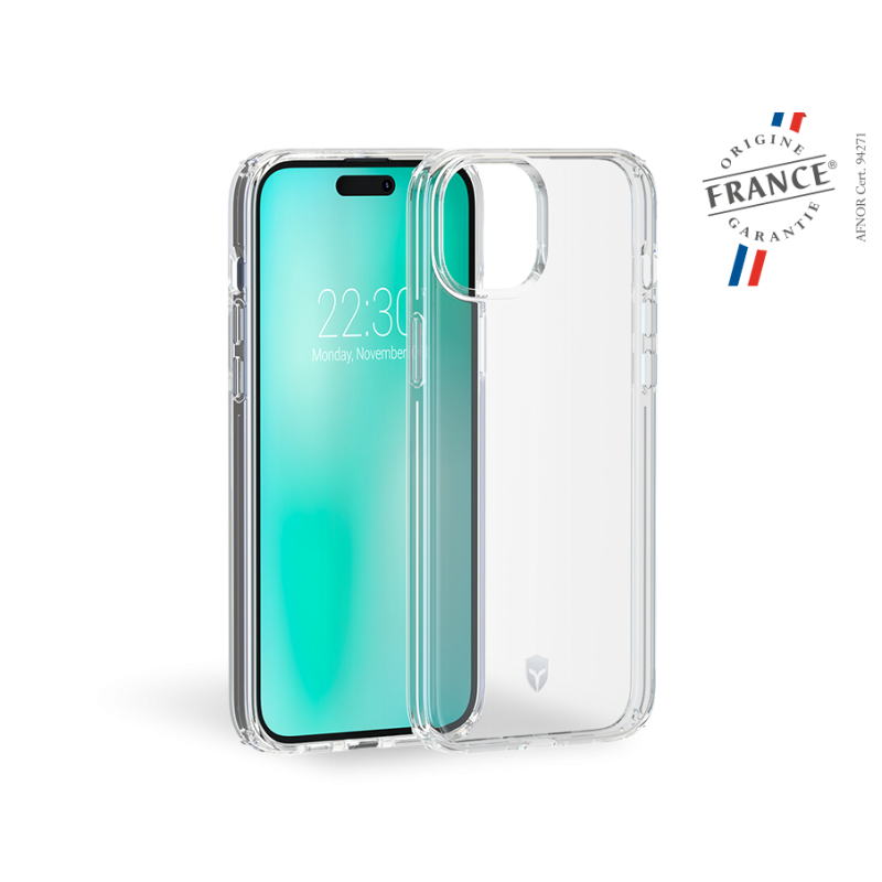 Coque Renforcée iPhone 15 Plus FEEL Origine France Garantie Transparen