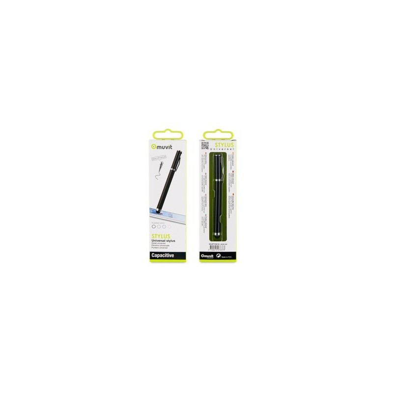 Image secondaire de Stylet Noir Avec Embout Pour Ecran Capacitif Fonction Stylo