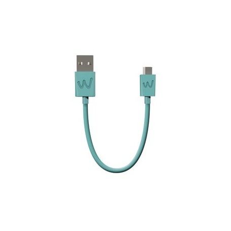 CABLE USB/MICRO-USB 20CM BLEEN