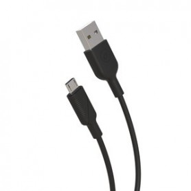 SPRING CABLE DROIT CHARGE ET SYNC 2.1A USB/MICRO-USB 3M NOIR