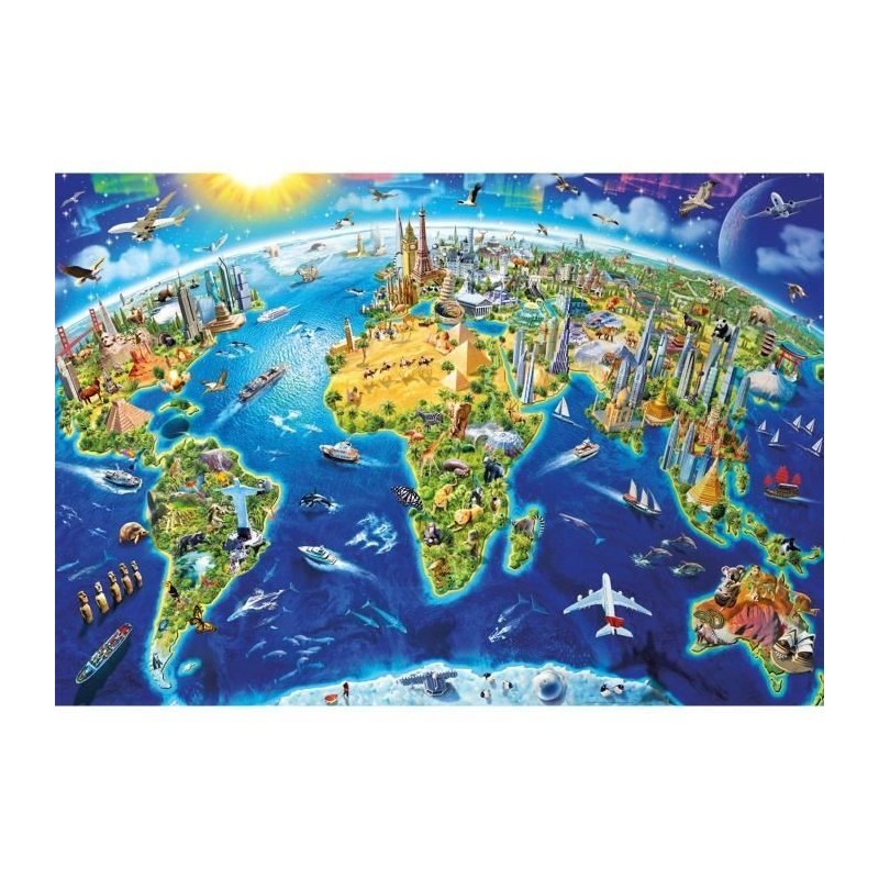 Image secondaire de Puzzle Educa World Symbols 17129.0 2000 Pièces