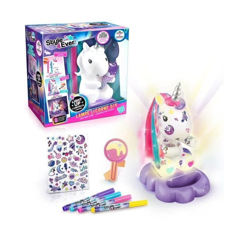 Licorne Lumineuse Canal Toys Cosmic Unicorn Lamp to Decorate Collector's Editio Multicouleur