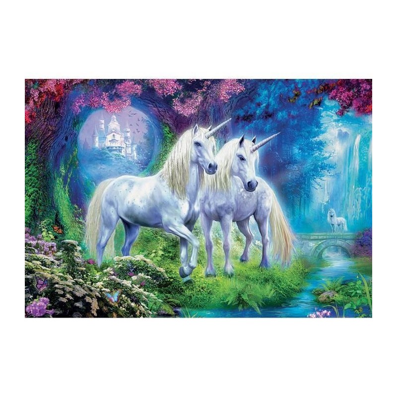 Image secondaire de Puzzle Educa Unicorns In The Forest 500 Pièces 34 x 48 cm