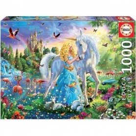 EDUCA Puzzle 1000 La Princesse Et La Licorne