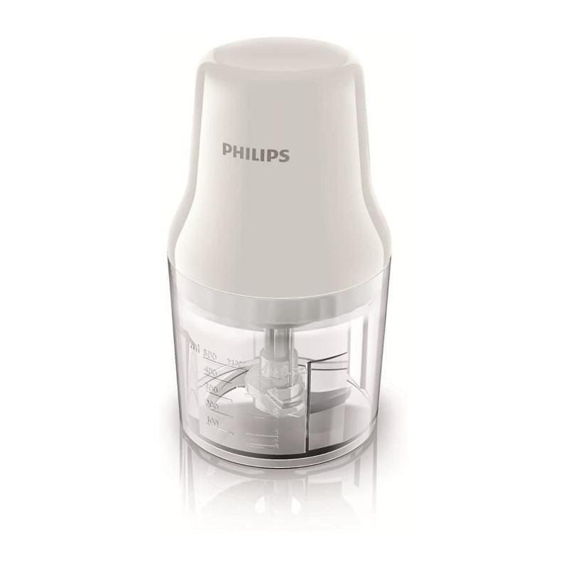 Philips Daily Collection HR1393/00 Hachoir compact 450W - Blanc