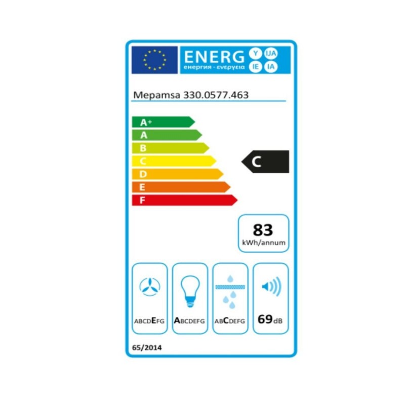 Image secondaire de Hotte standard Mepamsa 4242006290559 Noir