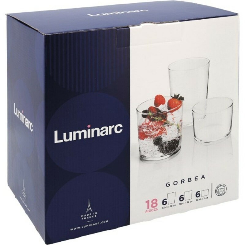 Image secondaire de Set de Verres Luminarc Gorbea Transparent verre (18 pcs)