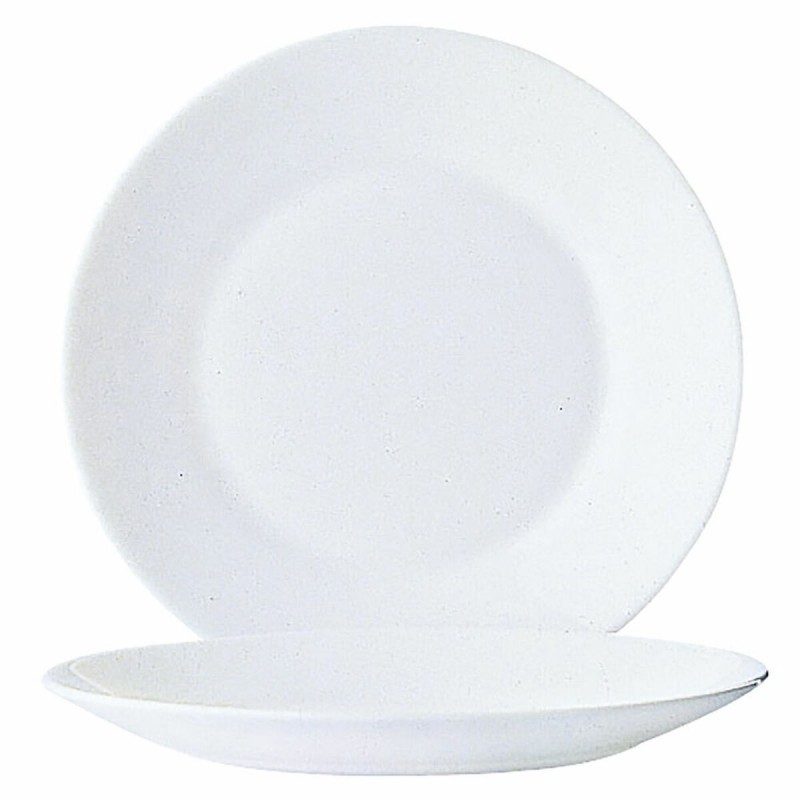 Image secondaire de Service de vaisselle Arcoroc Restaurant Blanc verre (Ø 23,5 cm) (6 uds