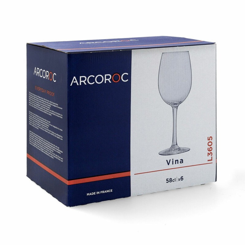 Image secondaire de Verre de vin Arcoroc 6 Unités (58 cl)