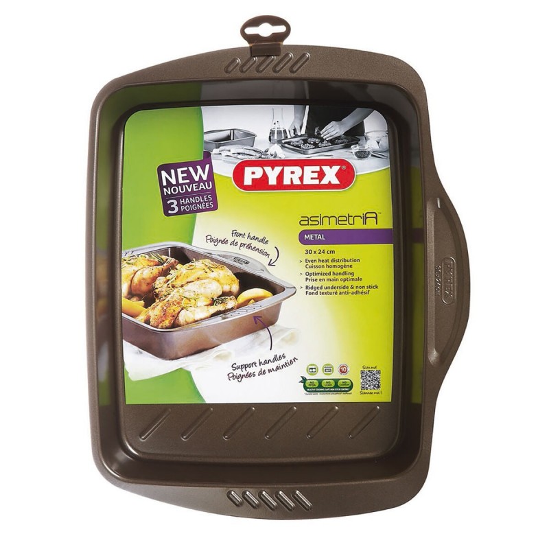 Image secondaire de Plat de Four Pyrex Asimetria Rectangulaire Métal 30 x 24 cm (6 Unités)