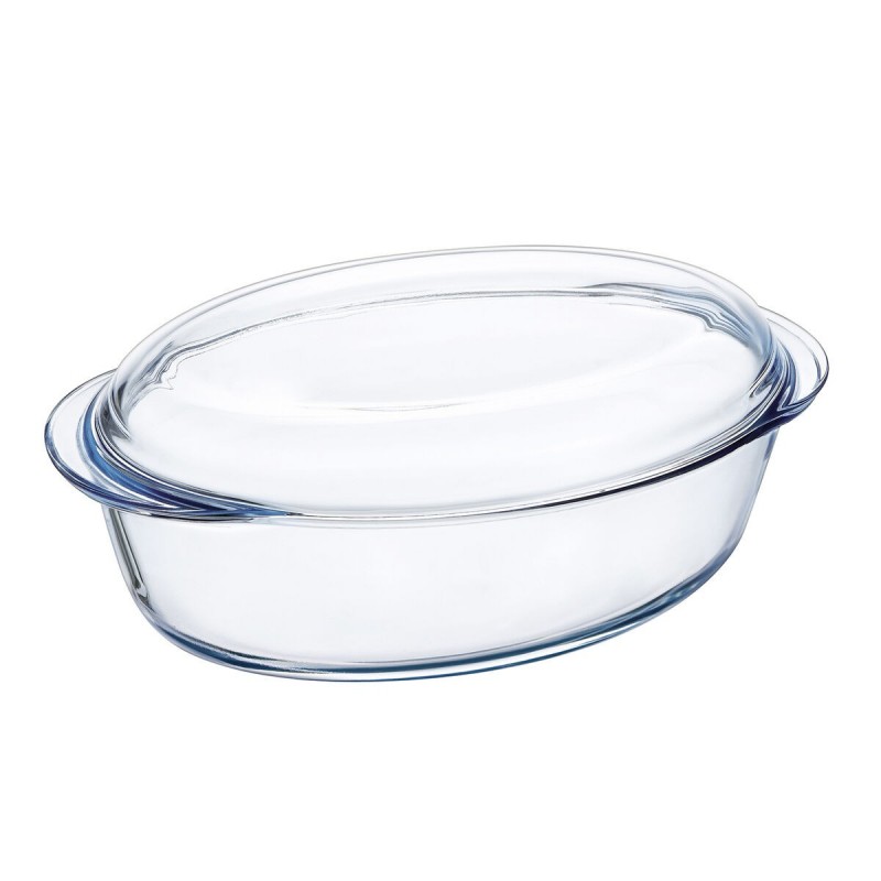 Image secondaire de Plat de Four Pyrex Classic Vidrio Transparent verre 33 x 20 x 10 cm Avec couvercle (3 Unités)