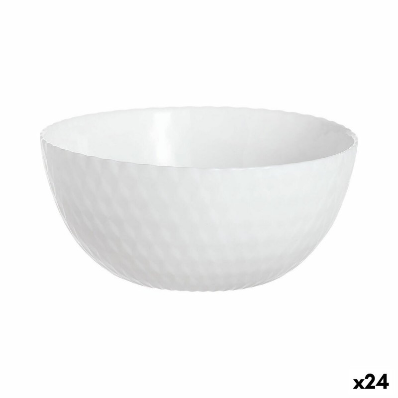 Bol Luminarc Pampille Blanco Blanc verre 13 cm (24 Unités)