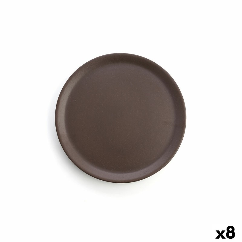 Assiette plate Anaflor Barro Anaflor Marron Faïence Ø 31 cm Viande (8 Unités)