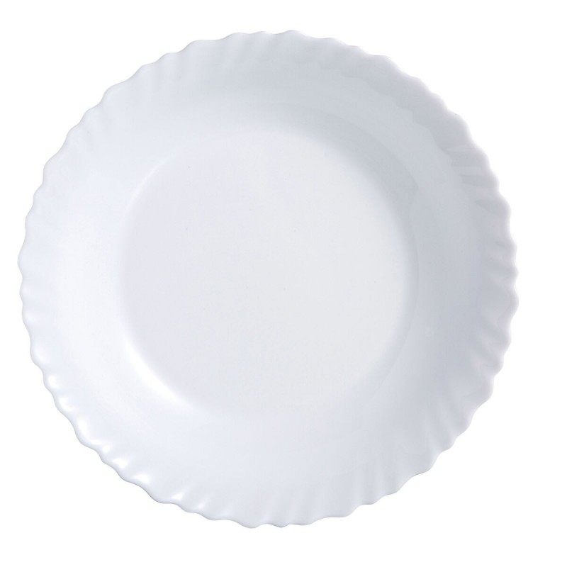 Image secondaire de Assiette plate Luminarc Feston Blanc verre (25 cm) (24 Unités)