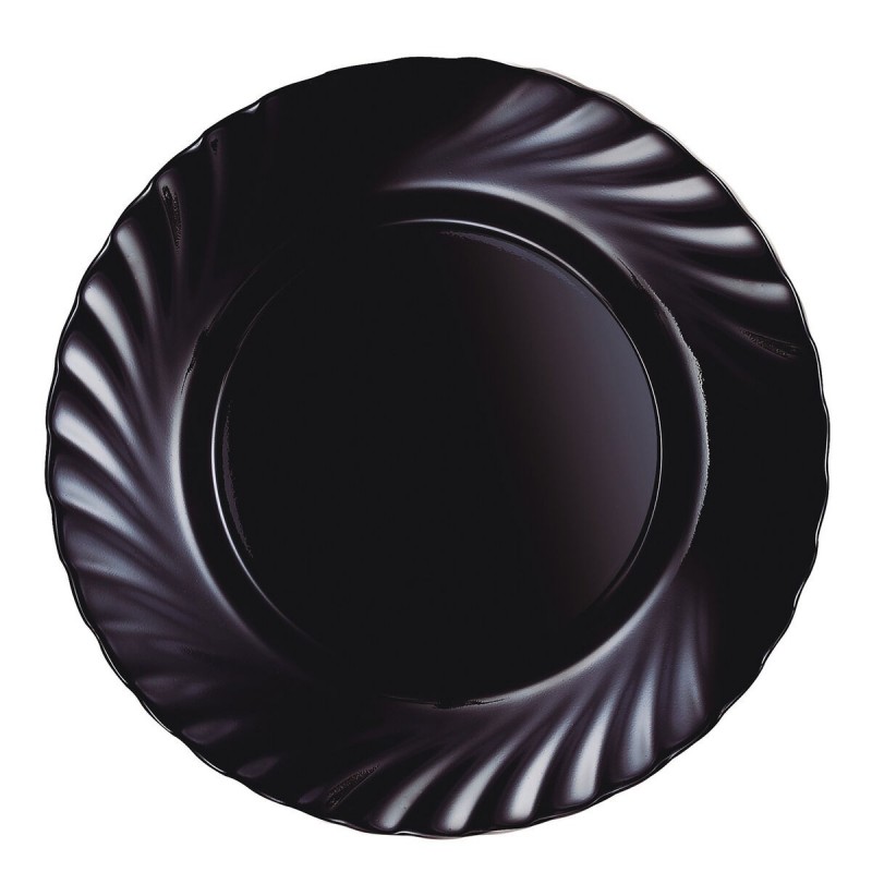 Image secondaire de Assiette plate Luminarc Trianon Noir verre (Ø 24,5 cm) (24 Unités)