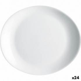 Assiette plate Luminarc Friends Time Viande 30 x 26 cm Blanc verre (24