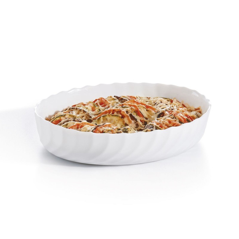 Image secondaire de Plat à Gratin Luminarc Trianon Oblongue Blanc verre (22 x 16 cm) (8 Unités)