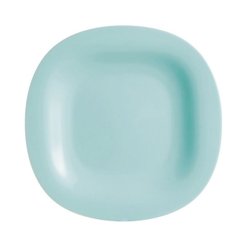 Image secondaire de Assiette plate Luminarc Carine Turquoise verre (Ø 27 cm) (24 Unités)