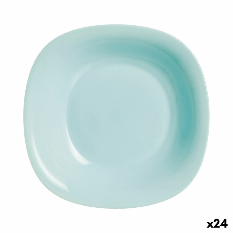 Assiette creuse Luminarc Carine Turquesa Turquoise verre Ø 21 cm (24 U