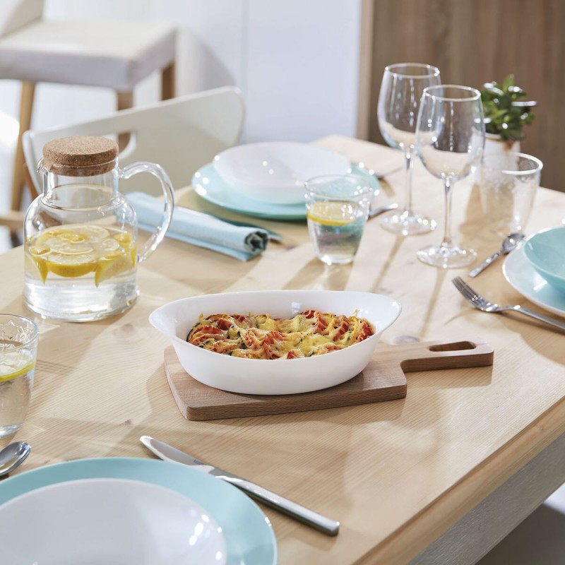 Image secondaire de Plat à Gratin Luminarc Smart Cuisine Oblongue Blanc verre 25 x 15 cm (6 Unités)