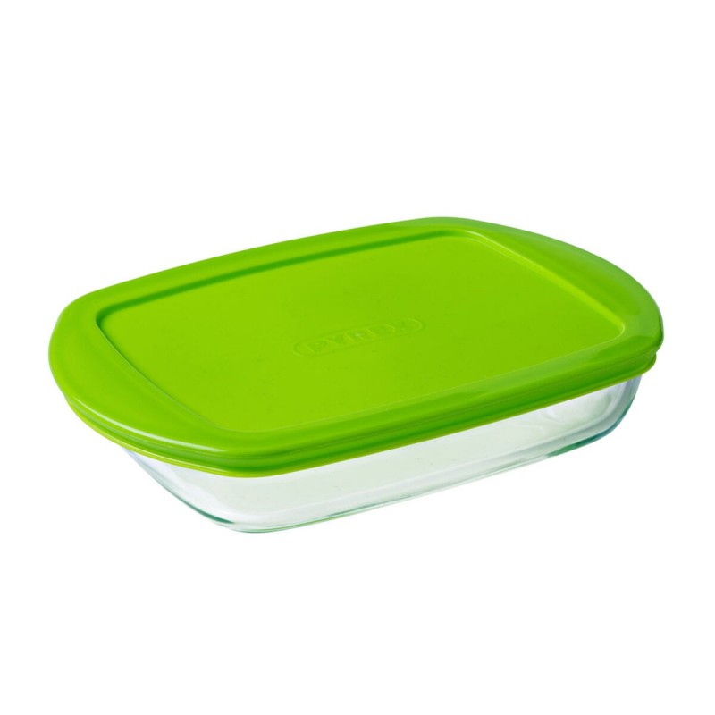 Image secondaire de Boîte à repas rectangulaire avec couvercle Pyrex Prep&store Px Vert 1,6 L 28 x 20 cm verre (5 Unités)