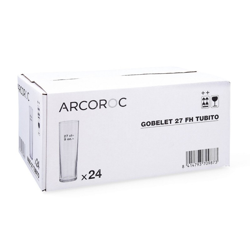 Image secondaire de Set de Verres Arcoroc Transparent Tube 24 Unités verre 270 ml