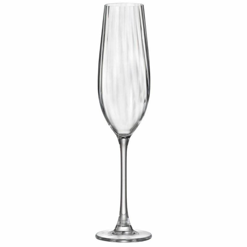 Image secondaire de Coupe de champagne Bohemia Crystal Optic Transparent verre 260 ml (6 Unités)