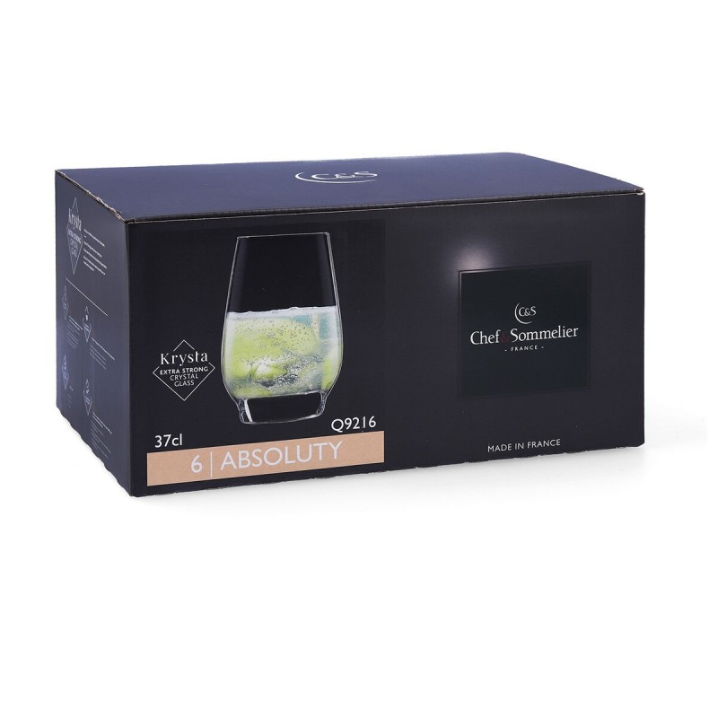 Image secondaire de Set de Verres Chef & Sommelier Absoluty Transparent 6 Unités verre 370 ml