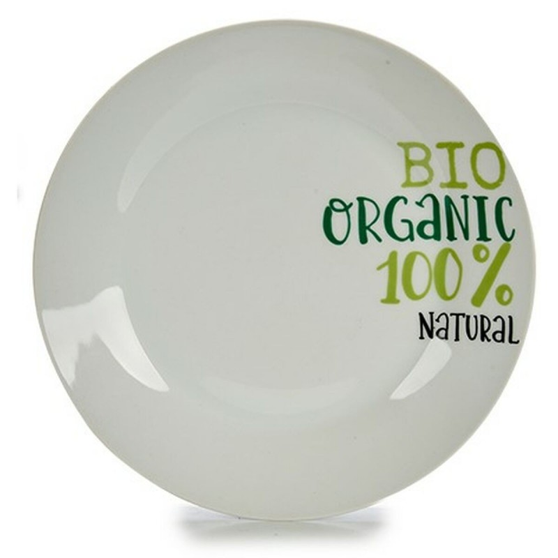 Image secondaire de Assiette plate Organic Porcelaine 24,4 x 2,6 x 24,4 cm (10 Unités)