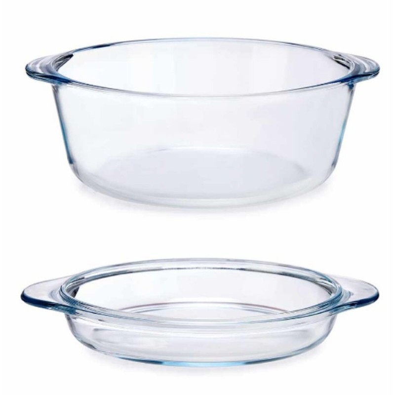 Image secondaire de Casserole avec Couvercle Transparent Verre Borosilicaté 2,1 L (4 Unités)