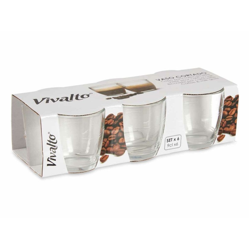 Image secondaire de Set de Verres Transparent verre 90 ml (12 Unités)