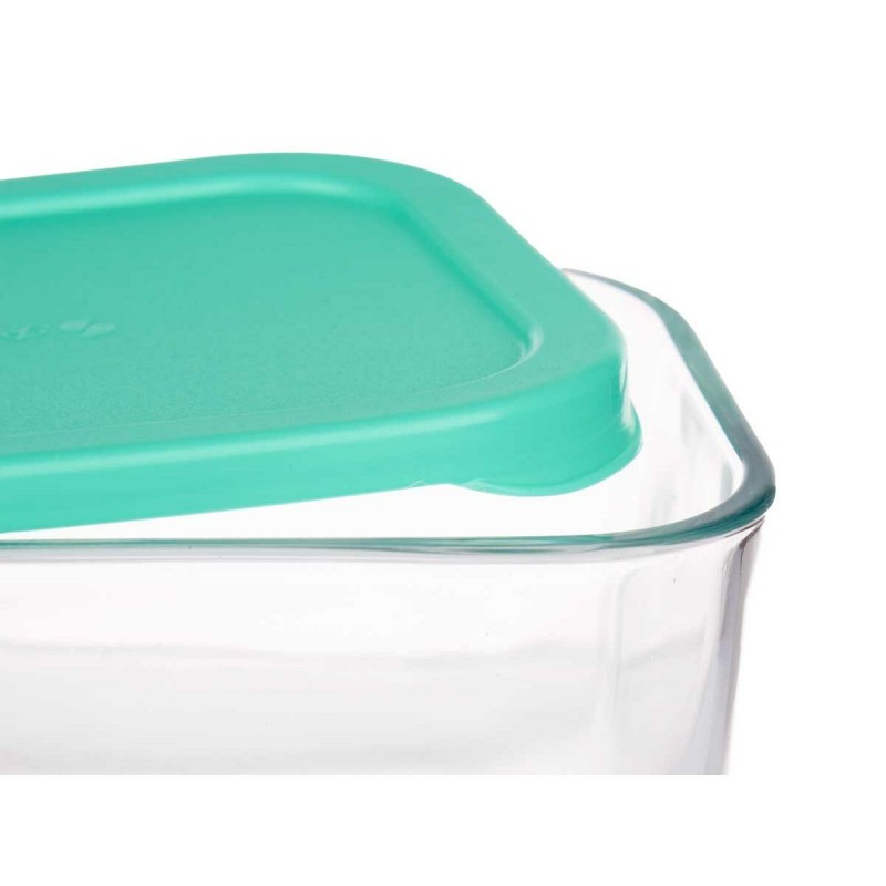 Image secondaire de Boîte à lunch SNOW BOX Vert Transparent verre Polyéthylène 420 ml (12 Unités)