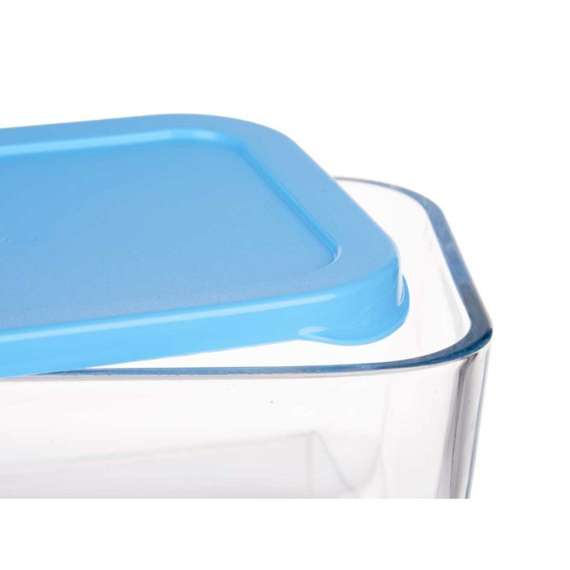 Image secondaire de Boîte à lunch SNOW BOX Bleu Transparent verre Polyéthylène 790 ml (12 Unités)