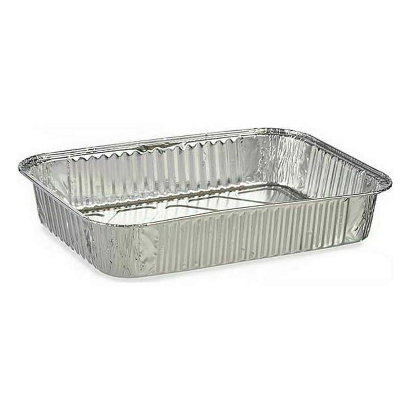 Image secondaire de Ensemble de plats pour la cuisine Jetable Aluminium 22 x 15,6 x 4,8 cm (12 Unités)