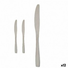 Ensemble de Couteaux 55,5 x 2 x 0,5 cm Argenté Acier inoxydable (12 Un