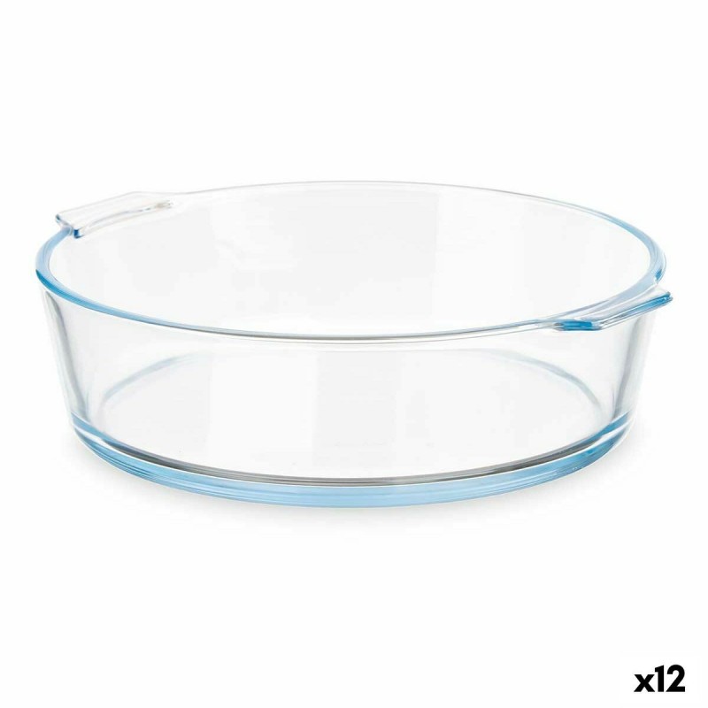 Plat à Gratin Avec des poignées Transparent Verre Borosilicaté 1,6 L 23 x 6 x 20 cm (12 Unités)