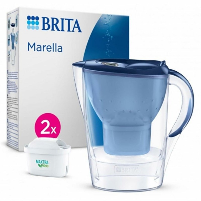 Brita Marella Filtre pour distributeur d'eau 2,4 L Bleu, Transparent