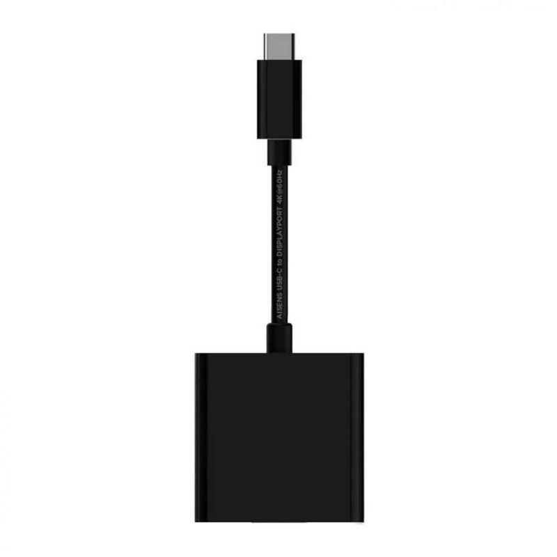 Image secondaire de Aisens A109-0345 câble vidéo et adaptateur 0,15 m DisplayPort USB Type-C Noir