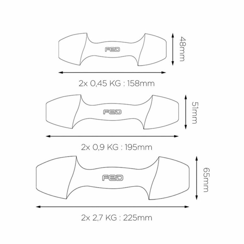 Image secondaire de Haltères Xiaomi ORMANG3LB 2,7 Kg Perle 2 Unités