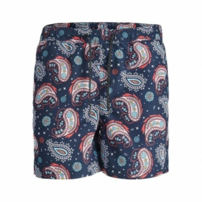 Maillot de bain homme Jack & Jones JPSTFIJI JJSWIM PAISLEY 12234512 Bleu