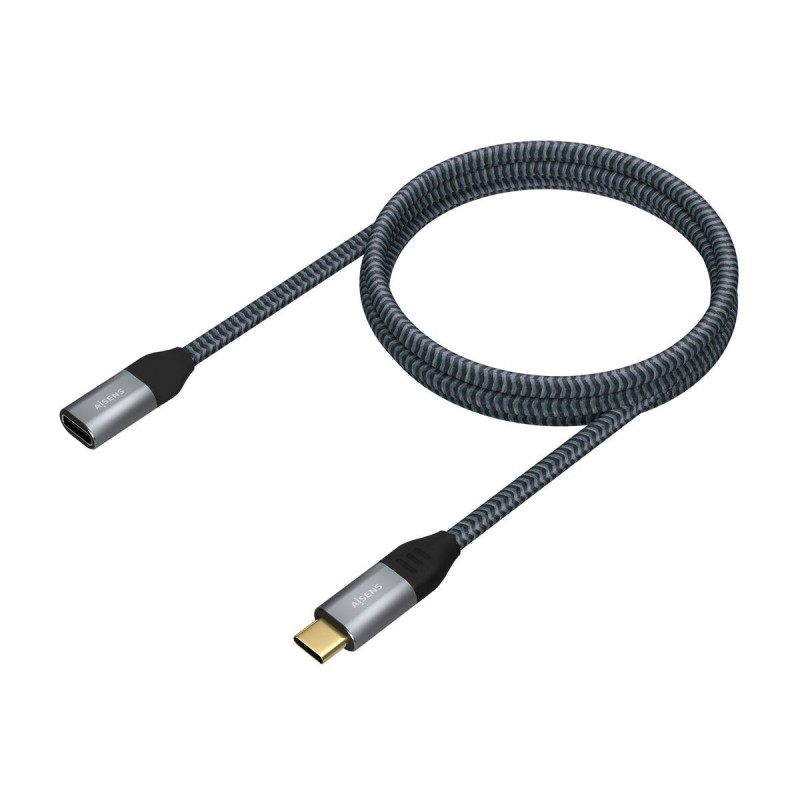 Image secondaire de Aisens A107-0635 câble USB 1 m USB4 Gen 2x2 USB C Gris