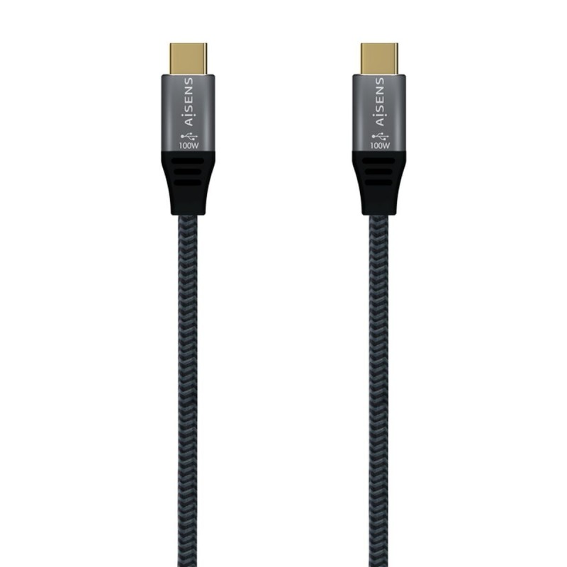 Aisens A107-0671 câble USB 1 m USB4 Gen 2x2 USB C Gris