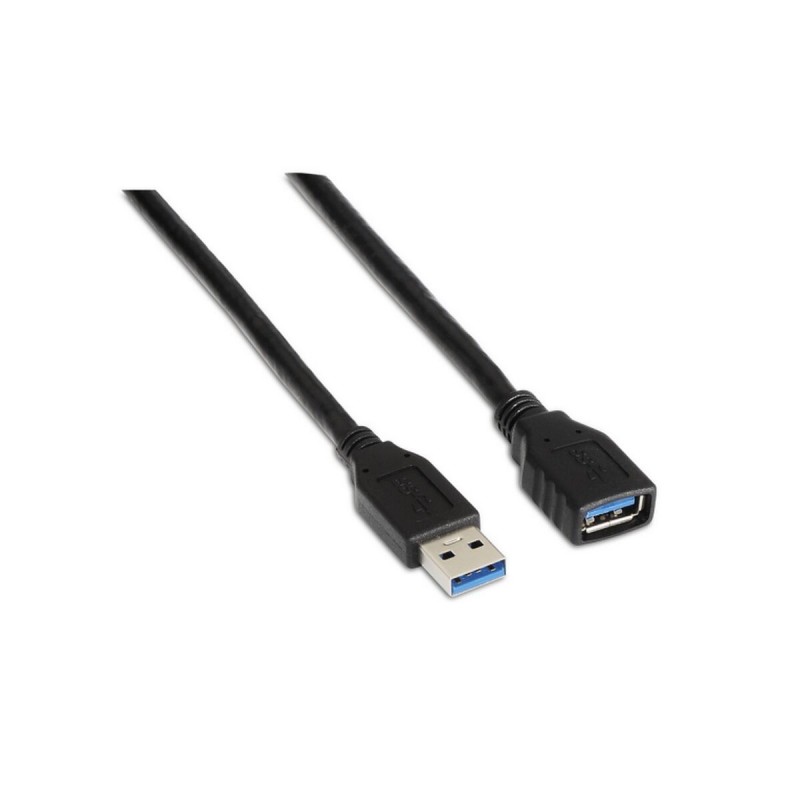 Aisens A105-0041 câble USB 1 m USB 3.2 Gen 1 (3.1 Gen 1) USB A Noir