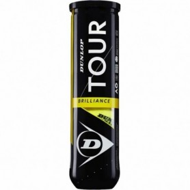 Balles de Tennis Dunlop Tour Brillance Jaune Noir