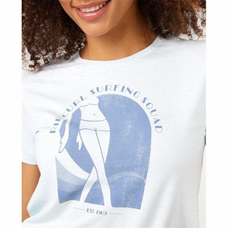 Image secondaire de T shirt à manches courtes Rip Curl Re-Entry Crew Blanc