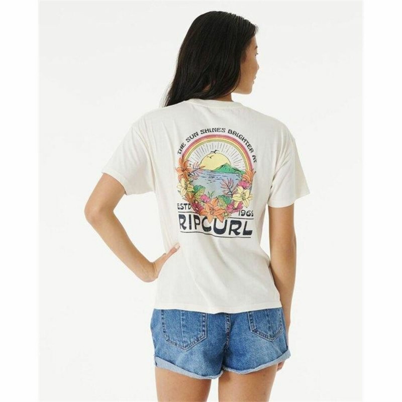 Image secondaire de T shirt à manches courtes Rip Curl Sun Relaxed Blanc